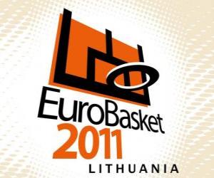 Puzzle Logo Ευρωμπάσκετ 2011 στη Λιθουανία. Ευρωπαϊκό Πρωτάθλημα Μπάσκετ 2011. FIBA Europe
